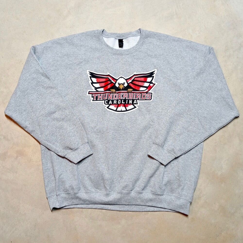 Carolina Thunderbirds Winston-Salem NC Hockey Crewneck Sweatshirt Size 3XL